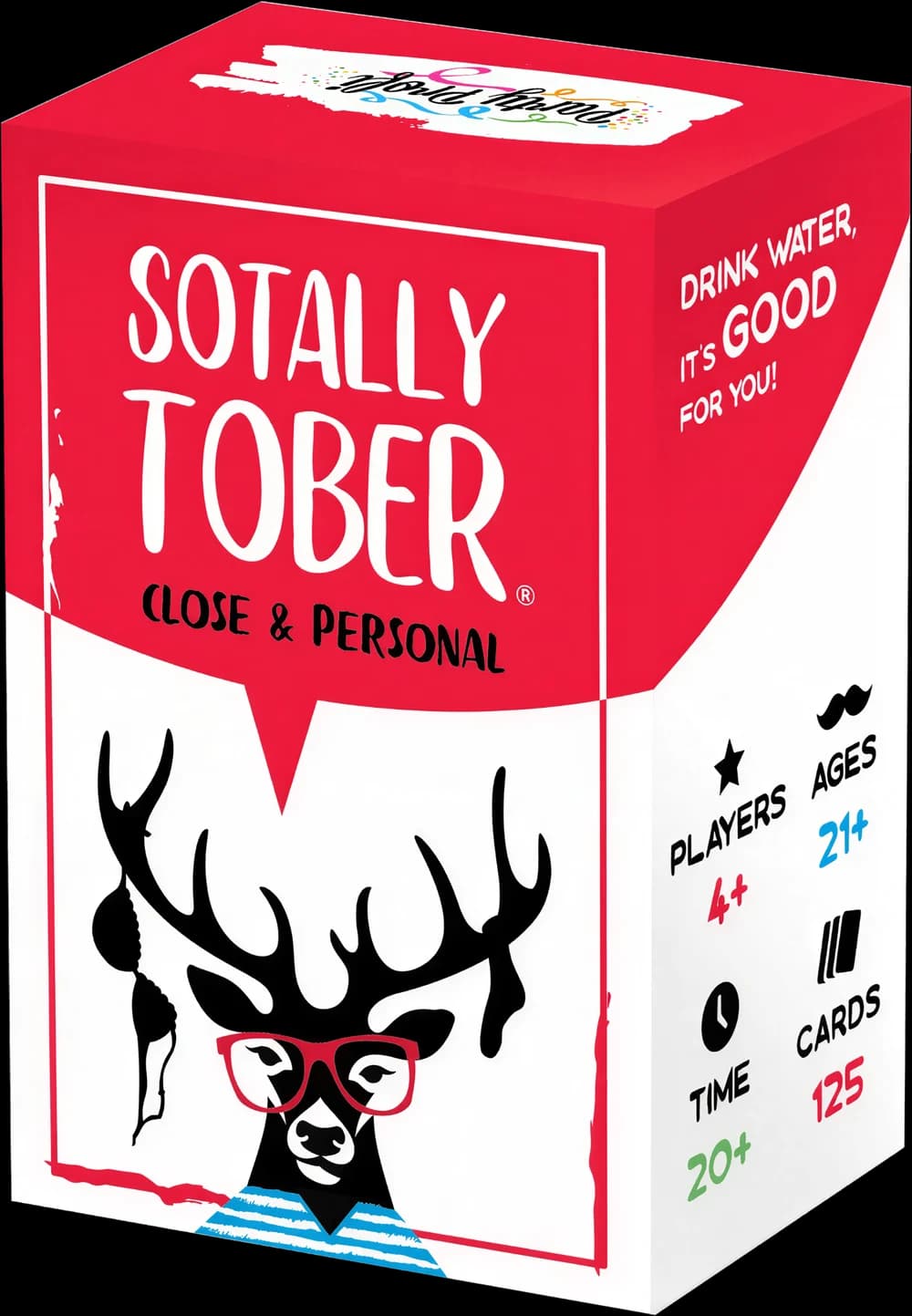 Sotally Tober: Close & Personal box — the red edition with the deer in red glasses