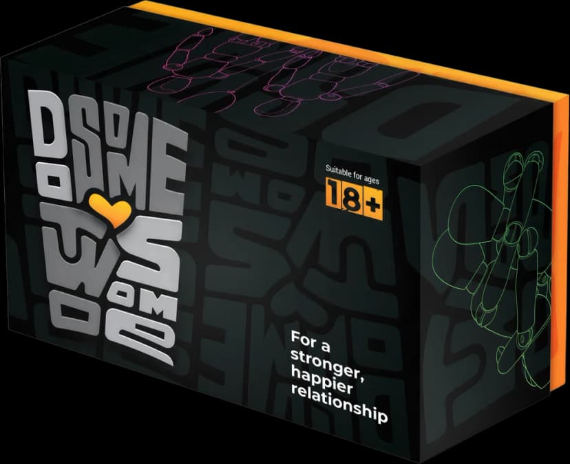 Do Some Twosome box — charcoal black with a silver lockup and orange heart