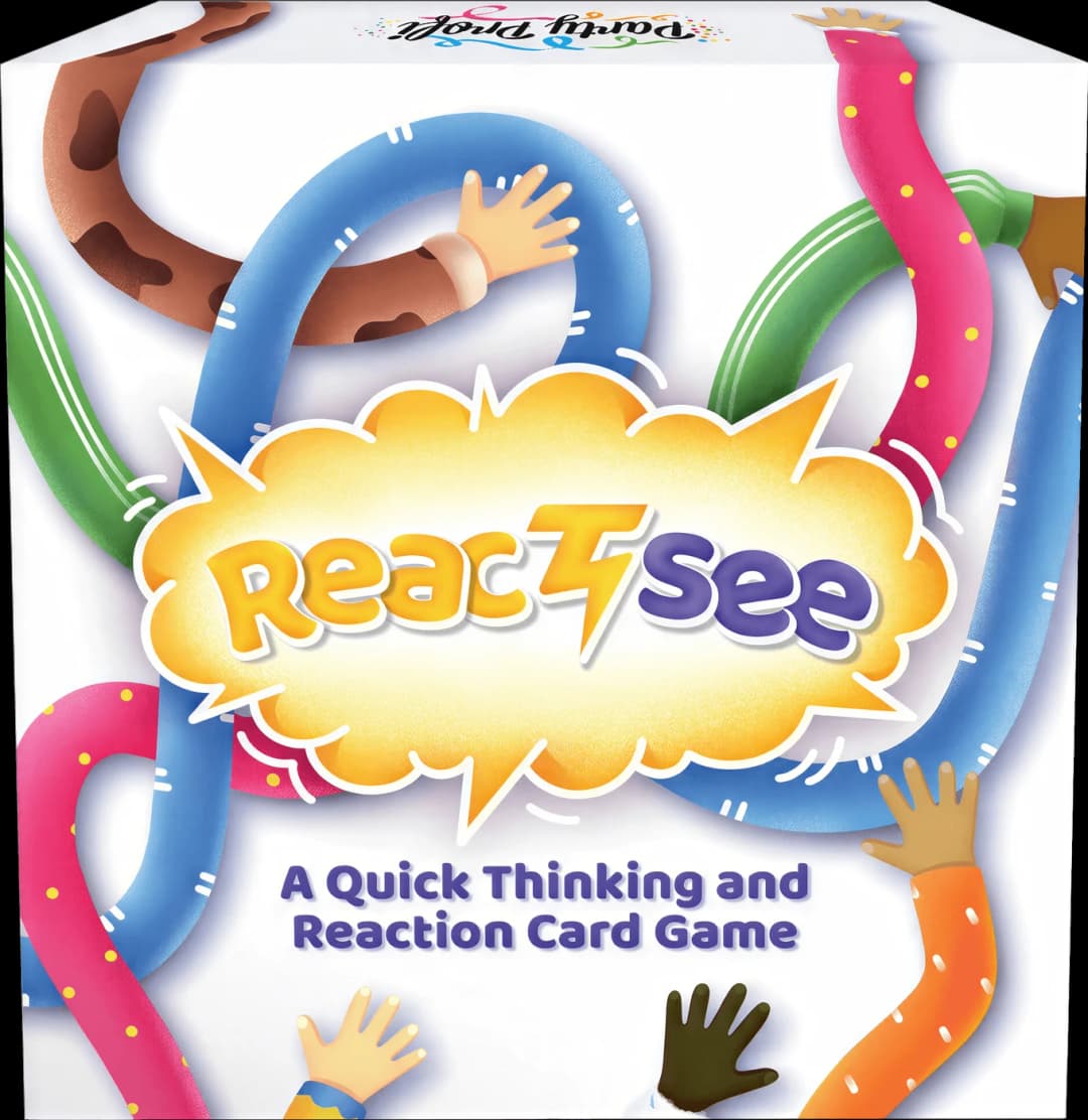 ReactSee card game box