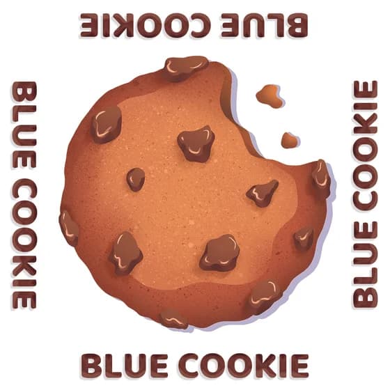 The mislabeled BLUE COOKIE card