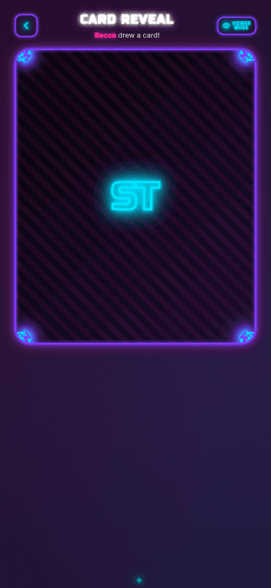 Illustration of the Sotally Tober web app: a card waiting to be flipped