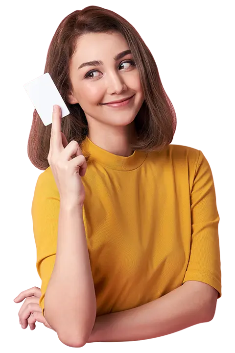 Girl With Card